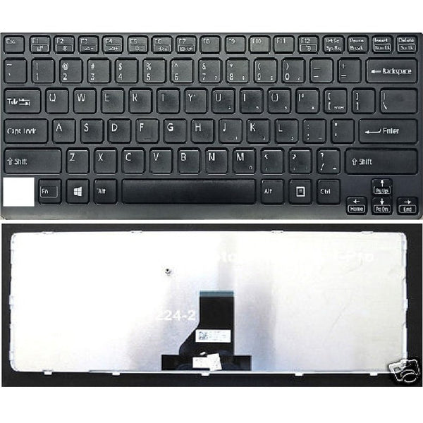 Replacement Laptop Keyboard for Sony Vaio E14 SVE14 SVE14A SVE141 SVE 14 SVE14111ELW SVE141C11L SVE141D11L SVE141J11W US layotu Black Color