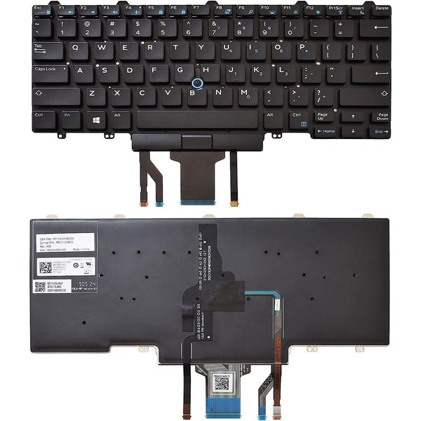 Replacement Keyboard for Dell?Latitude E5450 E5470 E5480 E7450 P40G E7470 E7480,Latitude 14 5480 5488 5490 5491 7480 7490 with Pointer US Layout