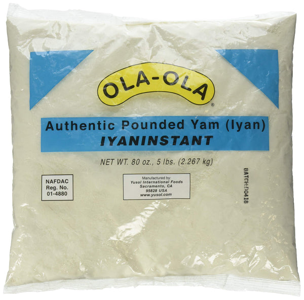 Ola Ola Authentic Pounded Yam Iyan Instant 5lbs